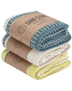 Verbena Waffle Kitchen Towel Bundle - Assorted 3 Pack