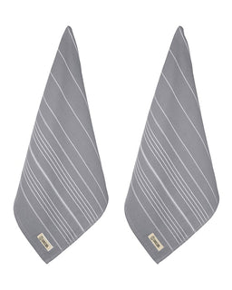 Classic Fringeless Hand Bath Bundle 2 Pack  - Grey