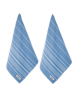 Classic Fringeless Hand Bath Bundle 2 Pack - Slate Blue