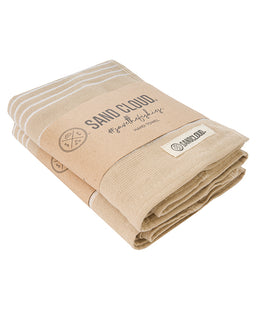 Classic Fringeless Hand Bath Bundle 2 Pack  - Sand