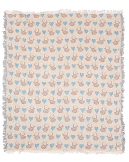 Ducky Gauze Receiving Blanket Single with Pouch