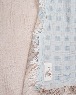 Choo-Choo Train Gauze Receiving Blanket Single with Pouch