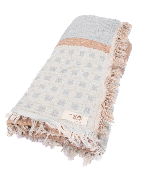 Choo-Choo Train Gauze Receiving Blanket Single with Pouch