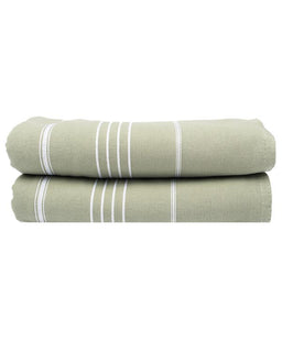 Classic Fringeless XL Bath Bundle 2 Pack - Hedge Green