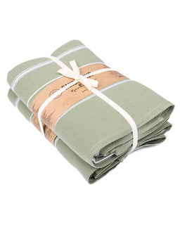Classic Fringeless XL Bath Bundle 2 Pack - Hedge Green
