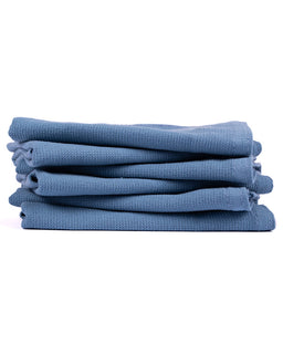 Terra Bath Washcloth Bundle 6 Pack - Slate Blue