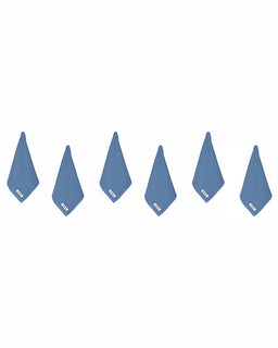 Terra Bath Washcloth Bundle 6 Pack - Slate Blue