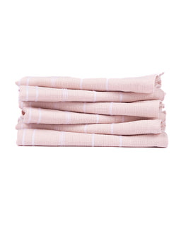 Classic Bath Washcloth Bundle- 6 Pack - Calcite Pink