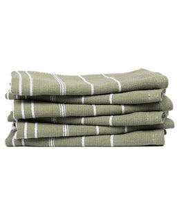 Classic Bath Washcloth Bundle- 6 Pack - Hedge Green