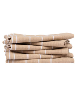 Classic Bath Washcloth Bundle- 6 Pack - Sand