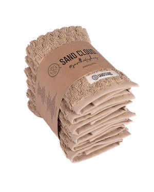 Atom Washcloth Bath Bundle - Sand - 6 Pack