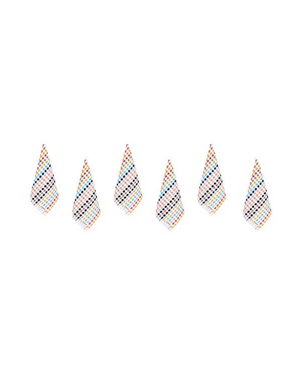 Stripe Polka Dot Washcloth Bath Bundle - 6 Pack