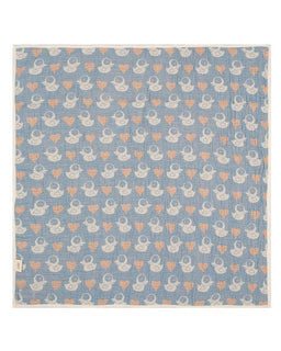 Ducky Gauze Hooded Blanket Single