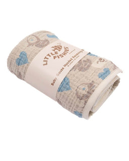 Ducky Gauze Hooded Blanket Single
