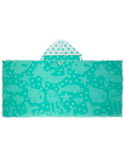 Sea Creatures Hooded Kids Bath Towel