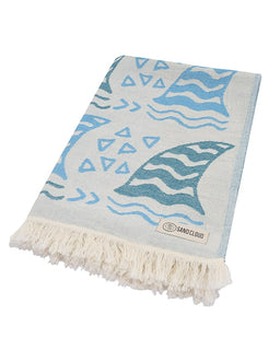 Shark Fin Kids Towel