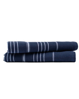 Classic Fringeless Hand Bath Bundle 2 Pack - Navy