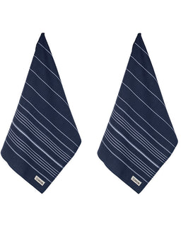 Classic Fringeless Hand Bath Bundle 2 Pack - Navy