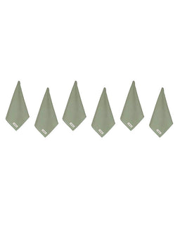 Terra Bath Washcloth Bundle 6 Pack -  Hedge Green