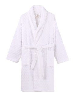 Polka Dot Robe  - White
