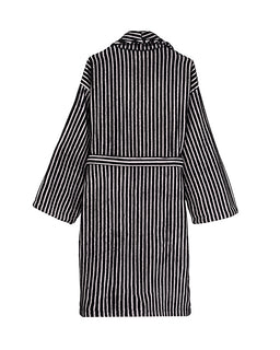 Stripe Dot Robe - Black