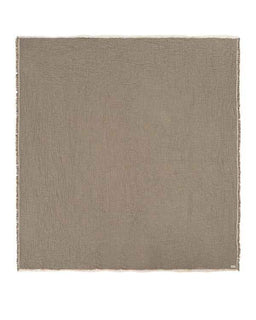 Brown woven blanket on a white background