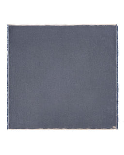 Solid blue fabric swatch on a white background