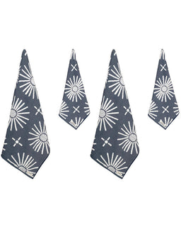 Eden Bath Towel - 4 Mixed- Navy