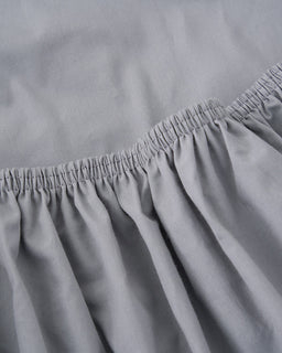 Signature Percale Solid Fitted Sheet Grey