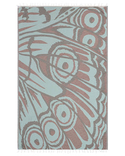 Towel with abstract pattern on a white background