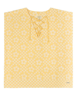 Floral Check Cover Up