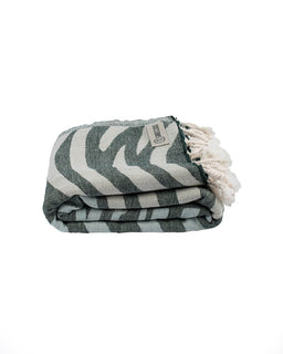 Folded towel on a white background