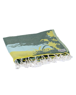 Towel with design on a white background