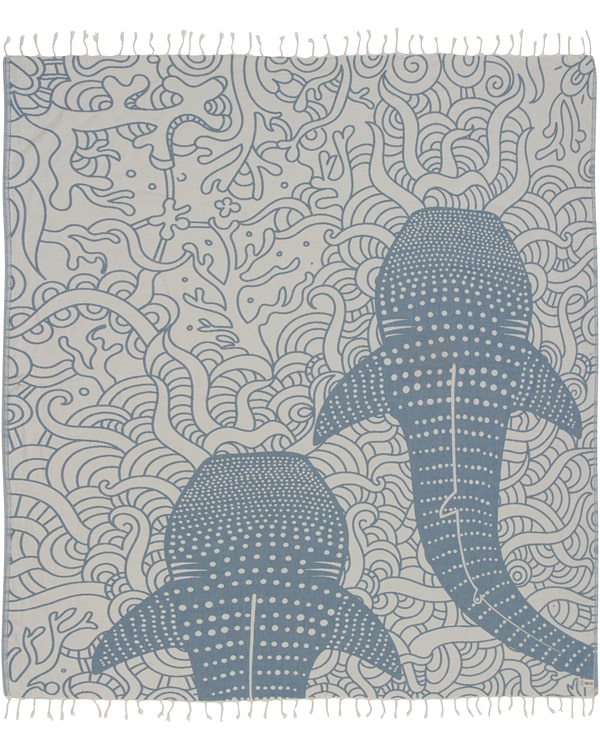 Blue Whale Shark XL Towel