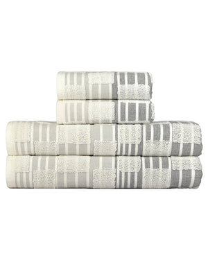 Checkers Bath Bundle - 4 Pack (2 Bath + 2 Hand)