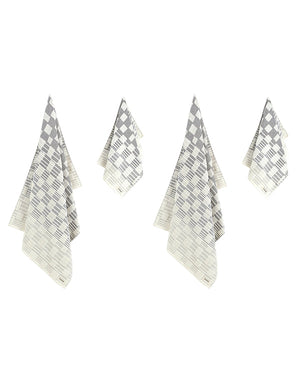 Checkers Bath Bundle - 4 Pack (2 Bath + 2 Hand)