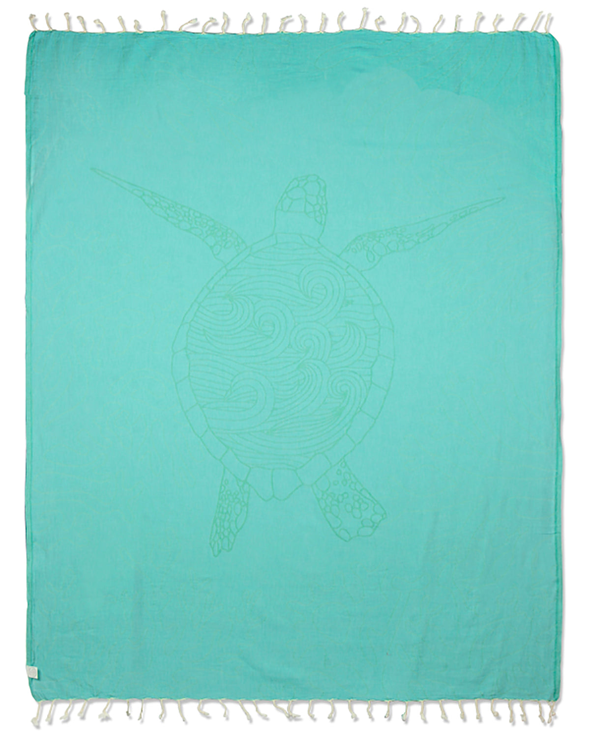 Turquoise Sea Turtle Reef Large Towel