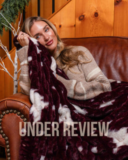Christmas Tree Drift Blanket - Merlot