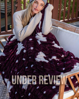 Christmas Tree Drift Blanket - Merlot