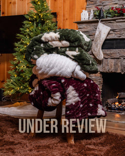 Christmas Tree Drift Blanket - Merlot