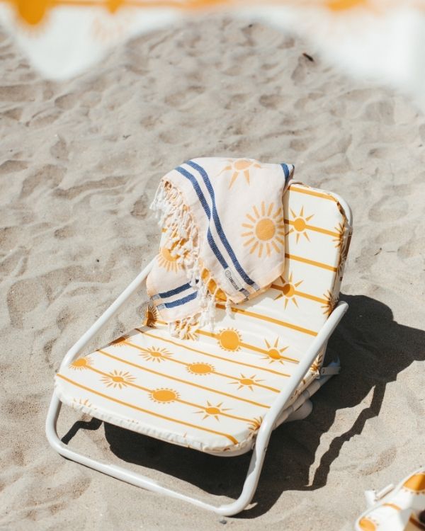 Aelia Metal Beach Chair - Sunflower