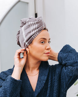 Classic Hair Towel - Grey