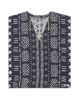 Adobe Mudcloth Cover Up Black