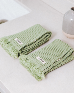 Micro Waffle Hand Bundle Sage