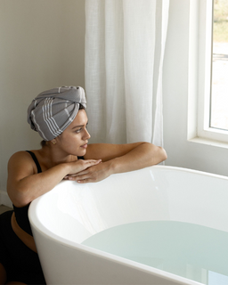 Classic Hair Towel - Grey