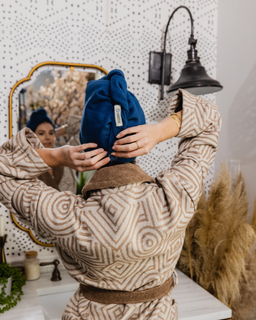 Terra Hair Towel - Navy