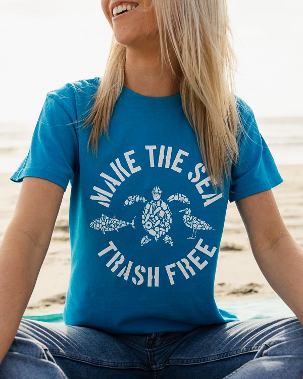 Sapphire Blue Make The Sea Trash Free