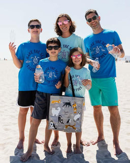 Sapphire Blue Make The Sea Trash Free Eco Kids Tee