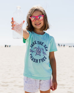 Make The Sea Trash Free Eco Kids Tee