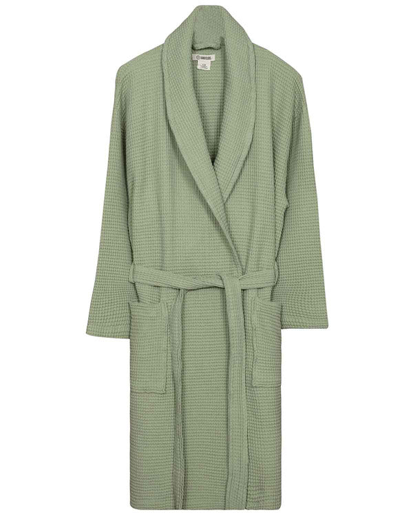 Micro Waffle Robe Sage – Sand Cloud
